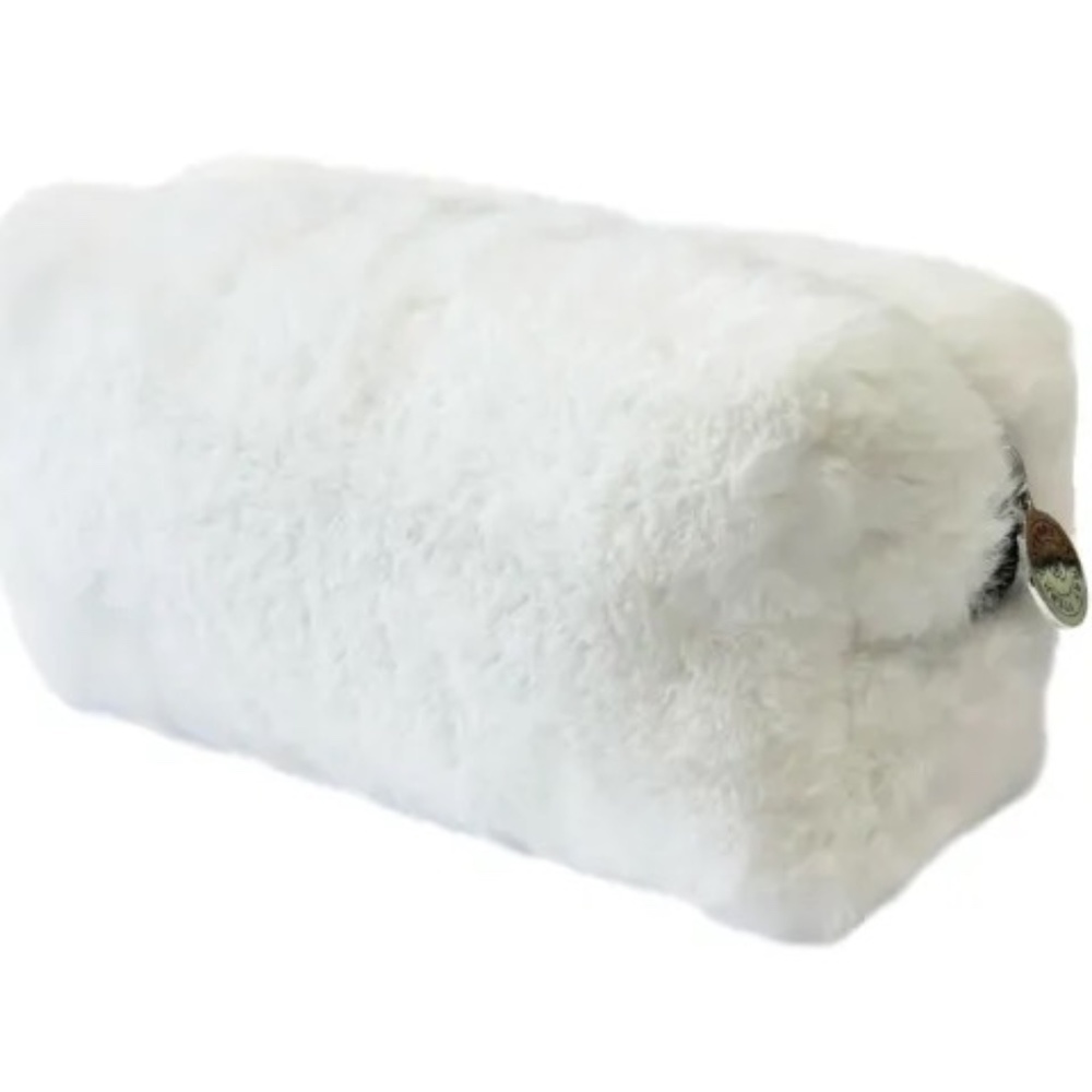 NIB by Terry White Faux Fur Makeup Pouch x 2